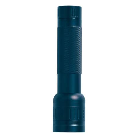Take this alluminium 3W LED torch with you on a survival trip or when camping. It is compact and lightweight. Batteries included. Comes packaged in a gift box.