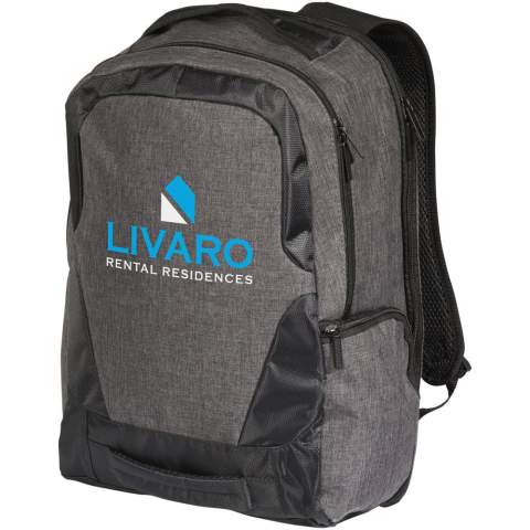 Een slanke, 17 inch laptoprugzak met USB poort en kabel. Uitgerust met RFID bescherming in zijvak en extra ritsvakken. De handgrepen aan de boven en voorkant en de gewatteerde schouderbanden zorgen ervoor dat je hem makkelijk kunt dragen. Er kunnen kleine variaties voorkomen in de kleur van het eigenlijke product, vanwege de aard van de kleurstoffen, de weefsels en de bedrukking.