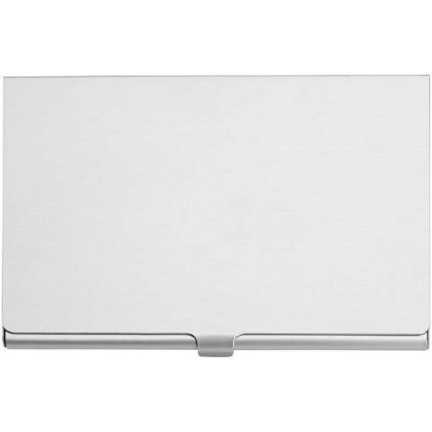 Visitenkartenetui aus Aluminium. Für ca. 10 Visitenkarten.