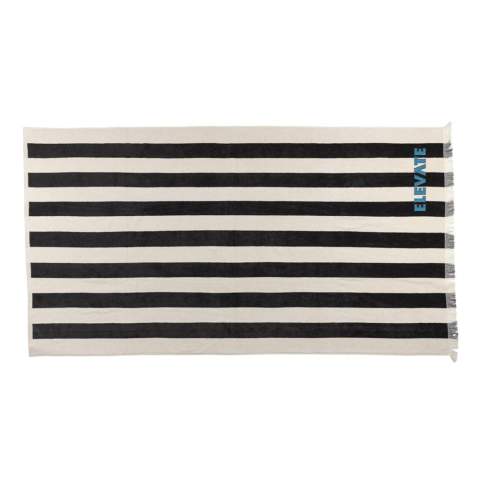 Serviette de bain parfaite pour la plage. Sa texture douce et absorbante offre un confort ultime tout en minimisant votre impact environnemental. Fabriquée à partir de 50 % de coton recyclé. Avec le traceur AWARE™ qui valide l'utilisation authentique de coton recyclé. 2 % des recettes de chaque produit Impact vendu seront reversés à Water.org. Lavable en machine. Fabriqué au Portugal. Taille 180x100cm.