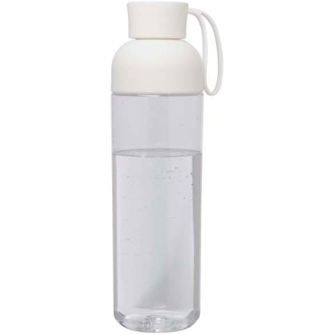 De Illuminate RPET waterfles is gemaakt van gerecycled plastic en heeft een comfortabel siliconen handvat om hem gemakkelijk mee te nemen. De fles heeft een inhoud van 600 ml en past gemakkelijk in het zijvak van een rugzak en in de meeste bekerhouders van auto's. De tweedelige constructie maakt schoonmaken eenvoudig. BPA-vrij.