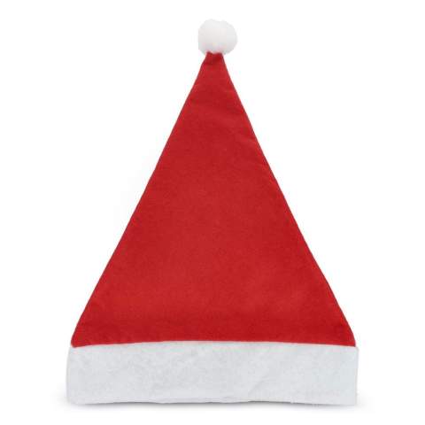Embrace the holiday spirit with this classic Christmas hat! Made from soft felt fabric and topped with a playful pom-pom. Whether you're celebrating at a holiday party, festive event, or just spreading cheer, this timeless accessory adds a joyful touch to any occasion.