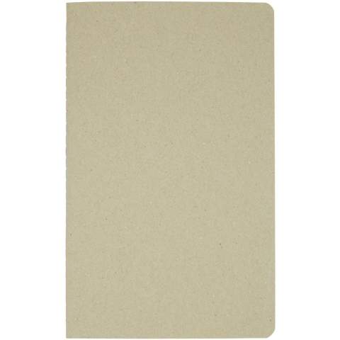 Lichtgewicht en flexibel notitieboek voor dagelijks gebruik. De cover is gemaakt van gerecycled karton. Met zichtbare singer stiksels op de rug en met 80 vellen, 70 g/m² 100% FSC wit gelinieerd papier. Gemaakt in Italië. 