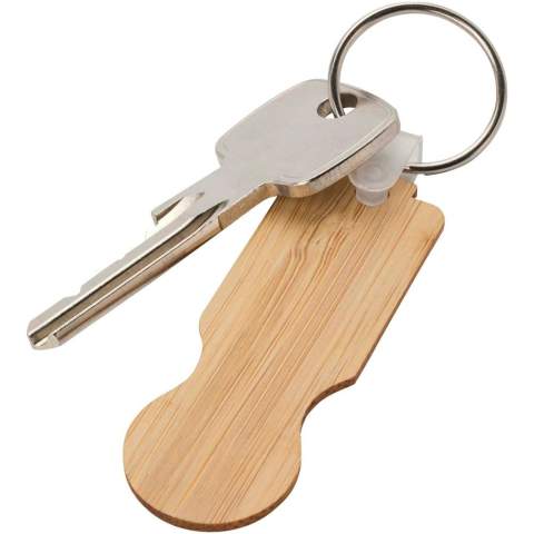 Le porte-clés pour chariot Ronan est fabriqué en bambou et est conçu pour s'adapter à la plupart des chariots de supermarché, vous permettant de les déverrouiller sans pièce ni jeton.