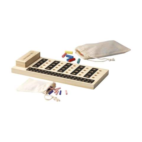 WoW! Ce jeu se compose d'un plateau de jeu en bois de pin et de 140 pions de différentes couleurs et de 2 tailles. Les pions sont fabriqués à partir de bambou certifié FSC 100% et sont livrés dans une pochette en coton - triés par taille. Règles du jeu incluses. Ce jeu est un casse-tête amusant pour deux personnes. Découvrirez-vous le code secret ? Chaque set est fourni dans une boite en papier kraft marron.