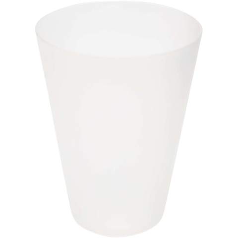 Le gobelet réutilisable Glastonbury est fabriqué à partir de plastique PP durable et sans BPA. Il est translucide et présente une finition mate élégante. Il est parfait pour les festivals, les fêtes ou l'usage quotidien. Capacité : 300 ml.
