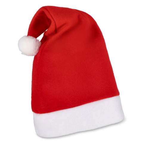 Diese klassische und kuschelige Weihnachtsmütze aus Flanell bringt Wärme und Festtagsstimmung in jede Feier. Der plüschige Stoff sorgt für ein weiches Gefühl und macht sie zu einem unverzichtbaren Accessoire für festliche Anlässe.