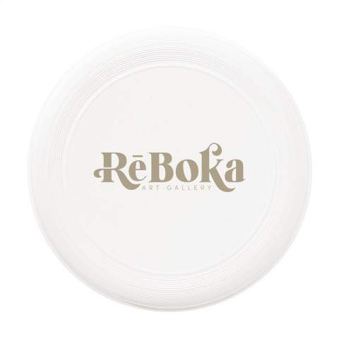 WoW! A frisbee made from recycled Ocean Bound Plastic from Plastic Bank®. Old bottles and other stray plastic products were used for the material. Because this product is made of Ocean Bound Plastic, the material may show imperfections. A perfect, sustainable and socially responsible giveaway.  • With the purchase of this product you support Plastic Bank®. Plastic Bank® is an international organisation with two main goals. These goals concern us all, reducing poverty and reducing plastic waste in the oceans. Plastic Bank® pays people in developing countries to return plastic waste. This plastic is collected from beaches, rivers, riverbanks, landfills and from the shallow parts of the ocean. This helps prevent plastic waste from polluting the oceans. The collected plastic is sorted, cleaned and processed into granules. New products are then made from these granules and given the Social Plastic® label.