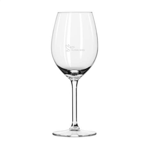 Clear wine glass for serving white wine. Suitable for use in the hospitality industry. Capacity 320 ml.