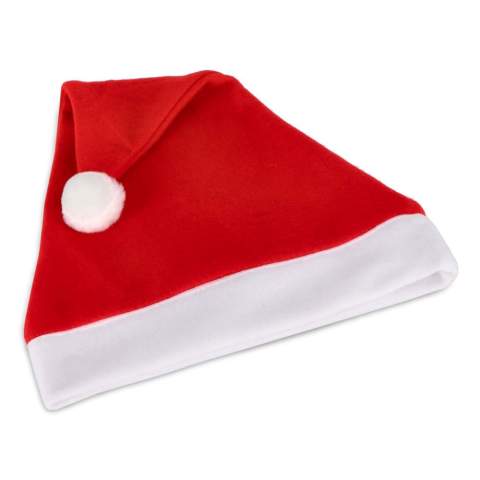 Diese klassische und kuschelige Weihnachtsmütze aus Flanell bringt Wärme und Festtagsstimmung in jede Feier. Der plüschige Stoff sorgt für ein weiches Gefühl und macht sie zu einem unverzichtbaren Accessoire für festliche Anlässe.