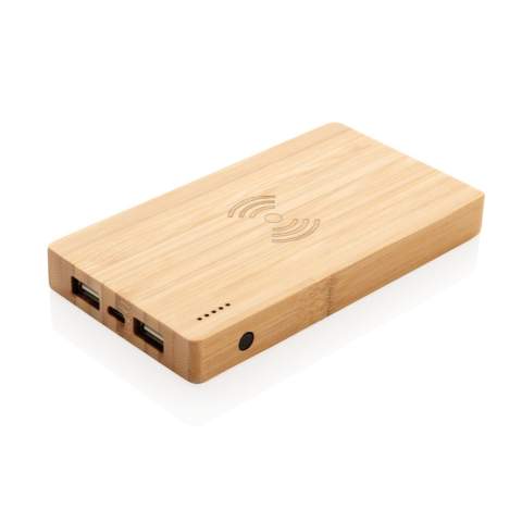 Eco 4.000mAh Powerbank im Taschenformat. Die A-Grade 4.000mAh Lithium-Polymer Batterie erlaubt es Ihnen bei voller Ladung Ihr Smartphone bis zu 2 mal aufzuladen - mit herkömmlichem USB-Port oder über das 5W Wireless Charging Pad. Die LED's zeigen Ihnen den Ladestand der Powerbank an, so dass Sie immer wissen wann es Zeit wird sie wieder zu laden. Input 5V/2A. USB Output 5V/2A. Wireless Output 5W 5V/1A.<br /><br />WirelessCharging: true<br />PowerbankCapacity: 4000