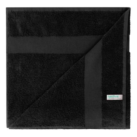 Vous recherchez un cadeau d’affaires durable ? Cette belle serviette lourde de 450 grammes de haute qualité est composée à 100 % de coton recyclé et porte donc le label de qualité Global Recycled Standard. Fait amusant ! Ce coton recyclé est fabriqué à partir de déchets de production. La serviette est facile à munir de votre logo ou design et est disponible en plusieurs couleurs.