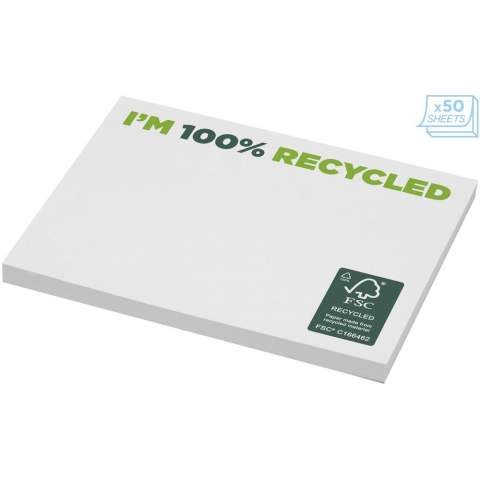 Het standaardmodel bevat 50 vellen zelfklevend papier van 80 g/m2 in verschillende kleuren. Print in kleur mogelijk op elk blad. Beschikbaar in 3 formaten (25/50/100 vellen).
