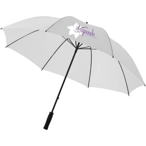 Le parapluie Yfke 30" est suffisamment spacieux pour garder 2 personnes au sec. Il est fabriqué en polyester résistant à l'eau et aux couleurs, et possède un mât en fibre de verre super solide et léger ainsi que des baleines en métal. La poignée en mousse EVA rend le parapluie confortable à tenir. En outre, il offre de multiples options pour placer des logos ou d'autres messages et est disponible en plusieurs couleurs.