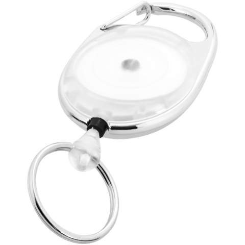 De Gerlos rollerclip is een perfect item voor elk kantoor, beurs, congres of skipiste. De rollerclip is voorzien van een karabijnhaak en dankzij het sterke mechanisme en het 60 cm lange koord kan de bezoeker eenvoudig een badge bevestigen voor snelle weergave en opslag. De Gerlos sleutelhanger is gemaakt van sterk ABS kunststof en is verkrijgbaar in diverse kleuren.   