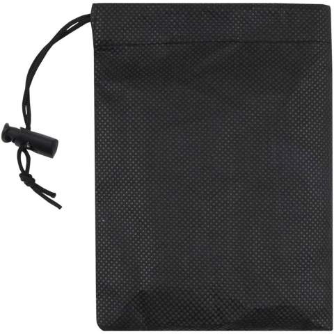 The Lucas RPET sport towel is made from 100% recycled polyester, offering a soft and absorbent surface ideal for training or outdoor activities. With a weight of 140 g/m², it strikes a balance between durability and lightweight comfort. The towel features a practical plastic cord to secure both the towel and pouch, making it easy to carry and store. Delivered with a non-woven pouch (11 x 15.5 cm), that is also made of 100% recycled polyester. Towel size: 30 x 80 cm.
