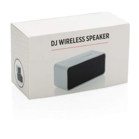 No DJ? No Party! 3W wireless Lautsprecher mit BT 4.2 Technik für eine saubere Verbindung auf bis zu 10m. Die 400mAh Batterie spielt Ihre Musik für 2-3 Stunden. Aus ABS.<br /><br />HasBluetooth: True<br />NumberOfSpeakers: 1<br />SpeakerOutputW: 3.00