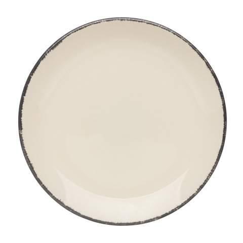 Set a beautiful and welcoming table with these gorgeous ceramic plates! The Ukiyo dinner plates are ideal to beautifully present your dishes. The plate has a beautiful neutral colour with black detailed edges and will suit most homes. Combine the dinner plate with other plates and bowls from Ukiyo to create a unique and personal table setting. The product is microwave and dishwasher safe and comes in a 2pc giftbox. Dimensions: dia.: 27 cm.