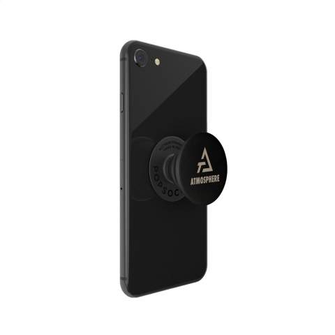The PopSocket® is a handy, multifunctional telephone accessory. With plastic, swappable PopGrip and elegant, aluminium swappable PopTop. Attach this item to the back of your phone with the 3M adhesive strip and use the handy functions: comfortable grip for better hold, functional stand and selfie-holder. Can be placed in 2 different pop-up positions and flexible so you can position the smartphone any way you like. The PopSocket® is easy to remove and can be reused up to 10 times. Suitable for all commonly used types of smartphones, iPhones and other devices. Read the supplied instructions for optimal use and maintenance of the PopSocket®.   Extra info regarding delivery time: 60 - 500 units: 1 week, 500 - 1,500 units: 2 weeks. More than 1,500 units, price and delivery time upon request. PopSockets® are only available with a laser engraving.