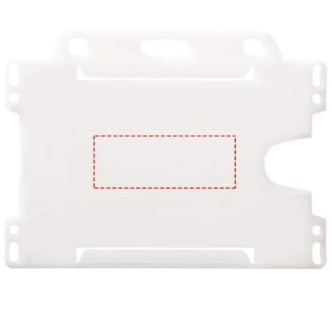 Porte-cartes paysager en plastique recyclé. Idéal pour les expositions, les lieux de travail et les événements de réseautage. Convient aux laissez-passer de taille standard (carte de visite et carte de crédit). En raison de la nature du plastique recyclé, les nuances de couleur peuvent varier légèrement et il peut y avoir des taches de couleur. Fabriqué au Royaume-Uni.