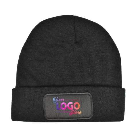 Bonnet en tricot avec label pour enfants