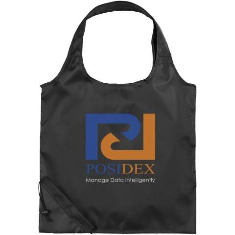Qu'il soit offert lors d'un festival ou à emporter à l'épicerie, le sac shopping Bungalow est un bon choix pour contenir des articles légers. Il offre beaucoup d'espace pour ajouter des logos petits ou grands et est facile à porter à la main ou à l'épaule. La fonction unique de pliage dans le coin avec fermeture par cordon de serrage rend le sac facile à ranger. Peut supporter jusqu'à 5 kg.