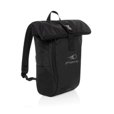 De Swiss Peak Aware™ RPET Leonard 15,6 inch laptoprugzak is een perfecte combinatie van stijl en functionaliteit. Deze trendy rugzak is gemaakt van 100% rPET, heeft verstelbare schouderbanden en een uniek klepontwerp dat 14 cm extra hoogte toevoegt wanneer dat nodig is. Het hoofdcompartiment opent in een L-vorm voor gemakkelijke toegang, met extra veiligheid door middel van riem- en gespsluitingen. Binnenin past een laptop van 15,6 inch die wordt vastgezet met een klittenbandsluiting, samen met een handig binnenvak met rits. De tas heeft ook een voorvak met ritssluiting, een vak met een bekerhouder en een handvat aan de bovenkant, waardoor hij ideaal is voor zakelijk en dagelijks gebruik. Gemaakt van gerecycled polyester met de AWARE™ tracer. 2% van de opbrengst van elk verkocht product met AWARE™ wordt gedoneerd aan Water.org. PVC-vrij.<br /><br />FitsLaptopTabletSizeInches: 15.6
