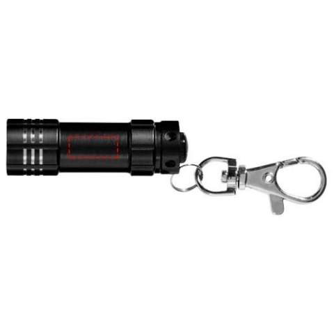 Schlüssellicht mit 3 weißen LEDs und Metall Karabiner. Inkl. Batterien.