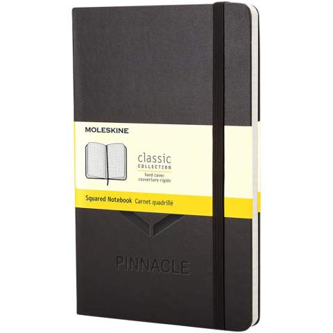 The pocket version of the Moleskine Classic notebook is available in a wide range of colours. Features iconic rounded corners, elasticated closure and ribbon book marker. Expandable pocket to the inside back cover. Contains 192 ivory-coloured squared pages.