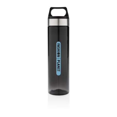 Luxury, durable and leakproof. This water bottle provides a carry handle and wide mouth drinking lid. 100% BPA free. Handwash only. Content 650 ml.
