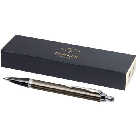 Highly professional and reliable. An ideal partner with unlimited potential, Parker IM is all at once smart, polished and established. With a durable stainless steel nib and finishes that echo the Parker legacy, every detail is refined to deliver a writing experience that is always dependable. Incl. Parker gift box. Delivered with patented QuinkFlow ballpoint refill. Exclusive design.