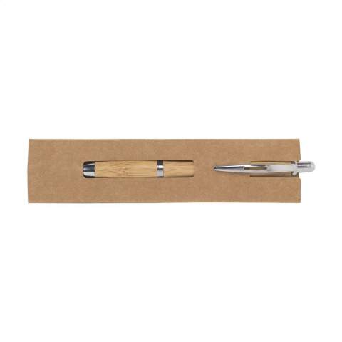 Stevige kartonnen sleeve als eigentijdse geschenkverpakking en bescherming voor (eco-)balpennen, touchscreen-pennen en vulpotloden. Geschikt voor 1 schrijfinstrument.