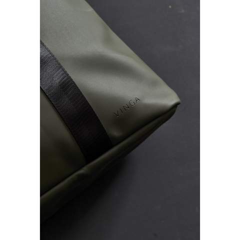 Een handige, slanke tas van een lichtgewicht, waterbestendige nubuck PU-stof met een stijlvolle matte buitenkant en een lichtgewicht binnenkant van synthetische stof. Het hoofdvak sluit met een rits. Stevige handgrepen zodat u de tas goed kunt vullen.