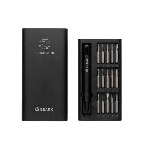 The ultimate high-performance precision bit kit includes essential parts for repairing mobile phones, tablets, PCs and other items. Most electronics life can be extended easily with a simple repair that often can be found in online how to perform. 31 pcs packed in luxury aluminum case. Set includes screwdriver handle. T5H, T6H, T8H, T10H, T15H, SL1.5, SL2.0, SL3.0, SL4.0, PH000, PH00, PH0, PH1, PH2, H1.5, H2.0, H3.0, H4.0, T2, T3, T4, Y0.6, Y1, Y2.5, P2, P5, P6, U2.6, △2.3, Medium plate 2.5. Packed in luxury gift box.<br /><br />PVC free: true