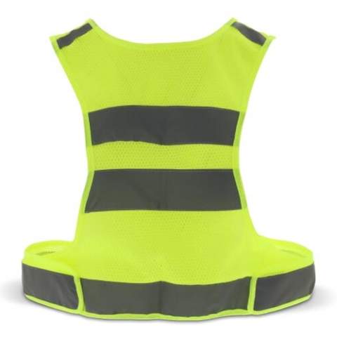 Reflective sports vest, ideal for sports in the dark. Its size is adjustable and can also be used for visibility when you go out at night.