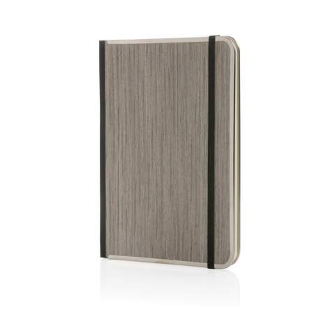 The Treeline A5 notebook is a sophisticated choice for jotting down all your notes. The notebook features a metal binding, and elastic band and has a luxury FSC® wooden cover. Inside you will find 80 sheets (160 pages) with 80gsm lined white paper. Packaged in FSC® mix kraft sleeve. This notebook is a stylish choice for all your writing needs.<br /><br />NotebookFormat: A5<br />NumberOfPages: 160<br />PaperRulingLayout: Lined pages