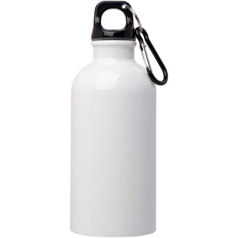 Always stay hydrated with this durable yet lightweight 400 ml water bottle made from RCS certified recycled stainless steel. It’s the perfect companion for sports, day trips or for use at the office. The single-walled Oregon bottle has a twist-off cap and offers plenty of space to add any kind of logo. Clip the attached carabiner (not suitable for climbing) securely to a bag to keep it from getting lost.