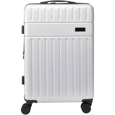 Constructed from impact-resistant recycled plastic with an RPET lining, the Rover 24" expandable trolley is designed for modern explorers who value durability and smart design. Offering a generous 70L capacity with expandable storage for those just-in-case extras, it’s ideal for longer journeys. This GRS certified trolley (including certified printing) features a double-tube aluminium frame and 360-degree 4-wheel spinner system for effortless mobility. An integrated TSA combination lock provides added security, while the easy-grab handle ensures comfort on the move. Inside, compression straps and zipped compartments keep your belongings neatly organised throughout your trip.