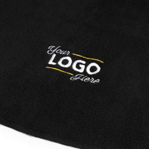 Comfortable fleece blanket. Nice and warm during chilly evenings and handy during summer events. Particularly beautiful with your logo on it as embroidery or a subtle 3D ton sur ton effect with laser.