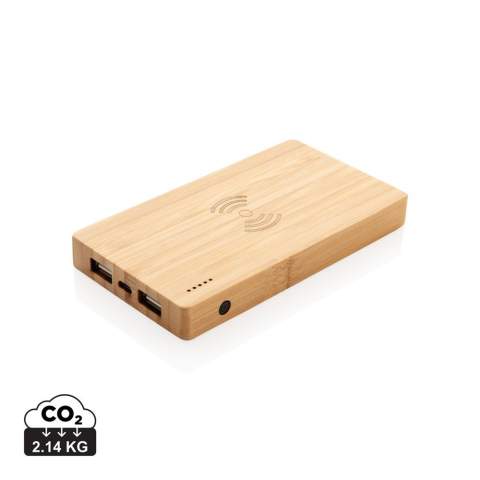 Eco 4.000mAh Powerbank im Taschenformat. Die A-Grade 4.000mAh Lithium-Polymer Batterie erlaubt es Ihnen bei voller Ladung Ihr Smartphone bis zu 2 mal aufzuladen - mit herkömmlichem USB-Port oder über das 5W Wireless Charging Pad. Die LED's zeigen Ihnen den Ladestand der Powerbank an, so dass Sie immer wissen wann es Zeit wird sie wieder zu laden. Input 5V/2A. USB Output 5V/2A. Wireless Output 5W 5V/1A.<br /><br />WirelessCharging: true<br />PowerbankCapacity: 4000