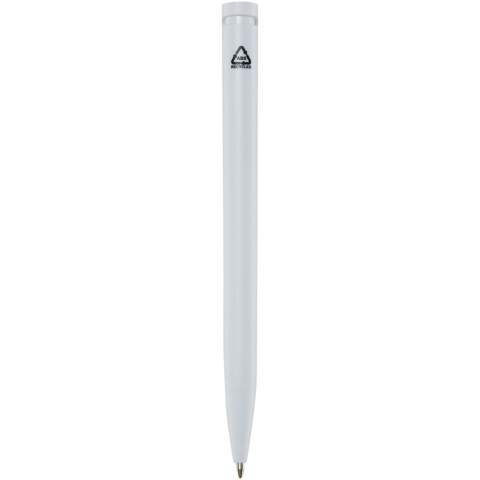 The Unix ballpoint pen is made from recycled plastic. By choosing this type of pen, we can promote the concept of recycling and encourage individuals and businesses to make more sustainable choices in their everyday lives. Ink colour: Blue. Writing length: 500 metres. Nib size: 1.0 mm.