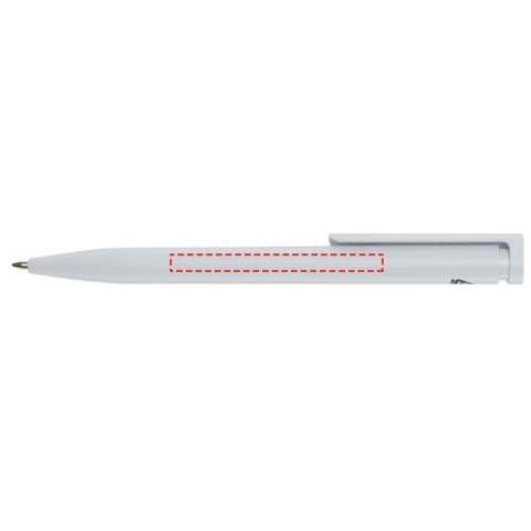 The Unix ballpoint pen is made from recycled plastic. By choosing this type of pen, we can promote the concept of recycling and encourage individuals and businesses to make more sustainable choices in their everyday lives. Ink colour: Blue. Writing length: 500 metres. Nib size: 1.0 mm.