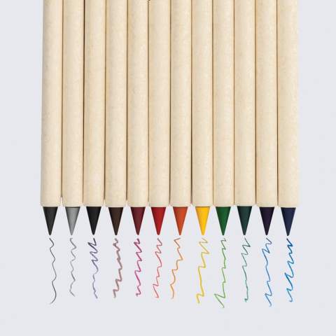Entfesseln Sie Ihre Kreativität mit dem Micki GRS 12-tlg. Infinity-Buntstifteset. Dieses Set enthält leuchtende Farben wie Blue Lake, Dark Blue Ocean, Orange, Schwarz, Lila, Dark Forest Green, Grass Green, Grau, Gelb, Rot, Braun und Pink. Jeder Stift wird aus 94% recyceltem, GRS-zertifiziertem Milchkartonpapier hergestellt und verfügt über eine langlebige Graphitspitze für glatte, lang anhaltende Markierungen. Im Gegensatz zu herkömmlichen Holzstiften, die nur etwa 200m weit schreiben, halten diese Tree Free Infinity Stifte bis zu 20.000m lang. Sie schreiben nicht nur wie ein normaler Bleistift, sondern lassen sich auch sauber ausradieren und verfügen über eine Touch-Spitze für die Bedienung von Mobilgeräten. Das Set ist in einer umweltfreundlichen FSC®-Mix-Verpackung verpackt. Entdecken Sie einen Bleistift, der länger hält, glatter schreibt und weiter reicht als je zuvor.