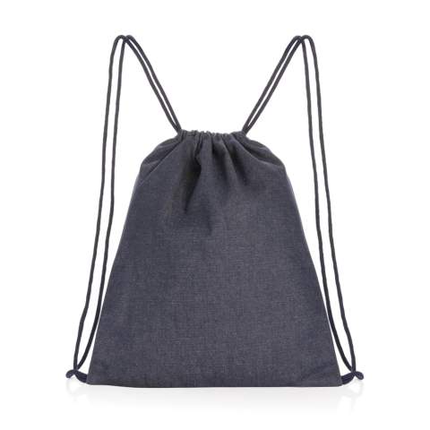 Der Impact AWARE™ Rucksack aus Recycling-Denim mit 320g/m² mit Kordelzug bietet reichlich Stauraum für alle wichtigen Dinge. Mit AWARE™ Tracer, der die tatsächliche Verwendung von recycelten Materialien validiert. Zudem werden 2% des Erlöses jedes verkauften Impact-Produkts an Water.org gespendet. Zusammensetzung des recycelten Denims: 70% recycelte Baumwolle, 30% recyceltes Polyester.<br /><br />PVC free: true