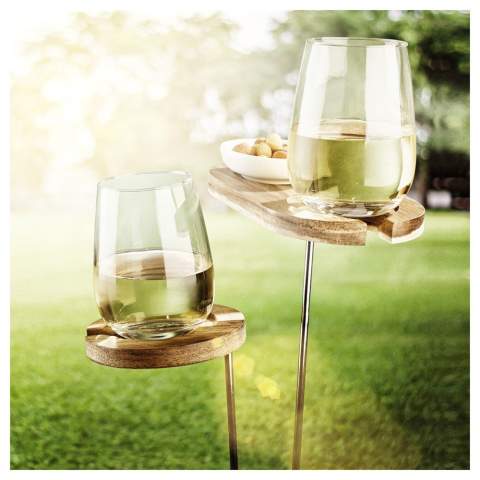 TopTaste design set de sous-bocks pour jardin. Enfoncez la partie métallique dans la terre afin que vos verres soit stables. Savourez vos soirées d’été dans votre jardin avec ce set. Livré sous boîte cadeau.