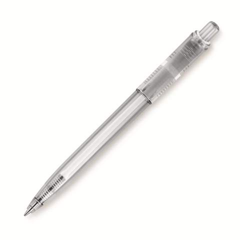 Le stylo bille Ducal est un stylo bille fabriqué en Europe, tout en couleurs transparentes. Sa cartouche X20 écrit jusqu’à 2.5km, écriture par défaut bleue. Le stylo est fabriqué en Europe en plastique ABS. À partir de 5.000 pièces, vous pouvez choisir vos propres couleurs.