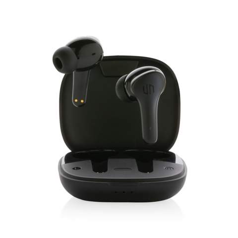 Go truly wireless with these compact but powerful earbuds. The earbuds come with low latency gaming mode (65 MS) to minimise the sound delay between your screen and the audio when playing games. Thanks to environment noise cancelling (ENC) your phone calls are crystal clear by filtering away noise from the environment during your call. No more questions to repeat what you just said. Thanks to the touch control function you only have to tap the earbud to answer. The comfortable earbuds have up to 5 hours of listening time and the pocket size charging case allows up to 18 hours of playback. The IPX 4 rating makes the earbuds weather and sweat proof so no worries to take them outside. Urban Vitamin items are made without PVC and packed in plastic reduced packaging.<br /><br />HasBluetooth: True<br />PVC free: true