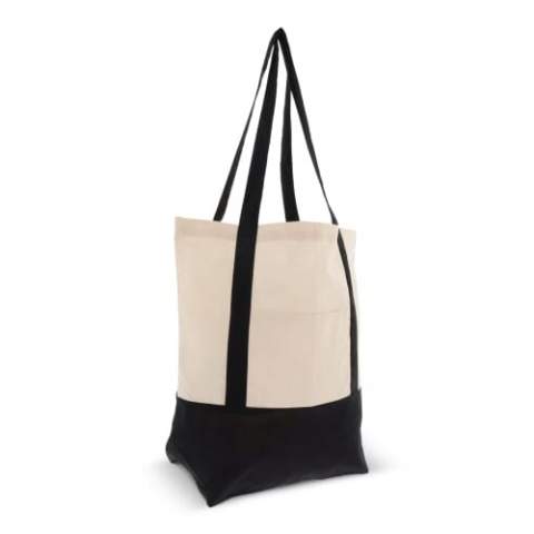 This bag is ideal to use for grocery shopping. The bag is made of cotton and the handles make it easy to carry around.