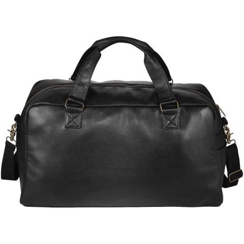 Make a sound investment with the Oxford professional collection. Standard features include a zipped large main compartment with bottom board. Front and side slash pockets for additional storage. Detachable, adjustable shoulder strap and carrying handles for ease of travel. Antique bronze hardware.