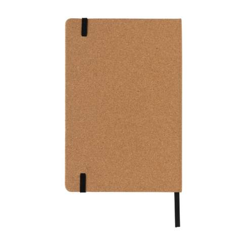 This Stoneleaf A5 notebook is crafted from FSC®cork, while the pages are made from stone paper, offering both natural charm and low impact functionality. The notebook features a black binder, a ribbon marker, and a hardcover for added durability. Inside, there are 80 sheets (160 pages) of high-quality white stone paper with a lined format and 120gsm weight. Packaged in FSC® mix kraft sleeve.<br /><br />NotebookFormat: A5<br />PaperRulingLayout: Lined pages